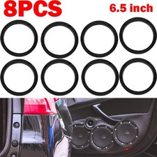 4Pairs Universal BLK Plastic 1/2" Depth Ring Adapter Spacer 6.5" for Car Speaker