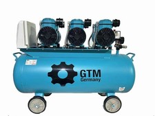 Oil Free Air Compressor 120L 750L/min 8 Bar Silent 400V Three Phase GTM