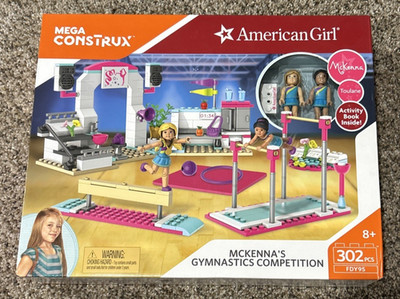 AMERICAN GIRL Mega Construx McKenna's GYMNASTICS Competition 302 Pieces FDY95