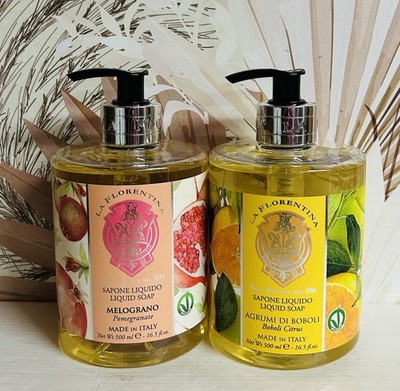 La Florentina ~ Citrus Boboli & Pomegranate Hydrating Hand Soap 16.5 fl oz Each