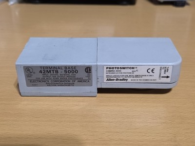 Allen Bradley 42MRU-5000 Ser C PHOTOSWITCH  W 42MTB-5000 Base, relay, time-delay