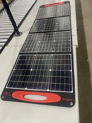 ROCKPALS (ROCKPOWER 120)SOLAR PANELS WITH OUTPUT 120W/18V - BLACK/RED
