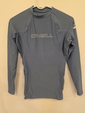 O'Neill Men's Basic Skins UPF 50 Long Sleeve Rash Guard Pacific Size S Surfer