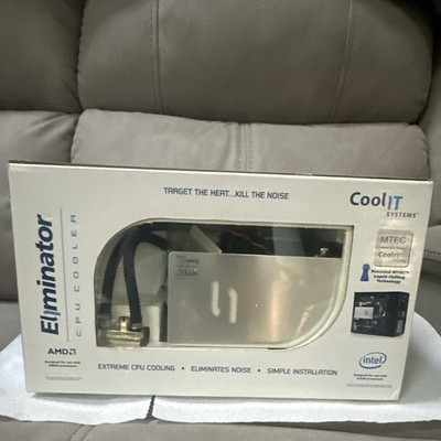 CoolIT Systems Eliminator Liquid CPU Cooler Intel/AMD 92mm Blue LED 3-Pin