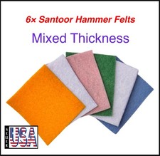 6 Santoor Hammer Felt, Mixed Thickness, Felt Mezrab Santoor, Santor, santour