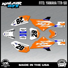 Graphics Kit for Yamaha TTR50 (2006-2023) TTR 50 TTR-50 Factory - Orange