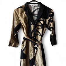 Catherine Ogust Dress Geometric Penthouse Gallery Size S Mod Vintage 80's