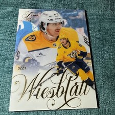 2025-26 UD Fleer Flair - Ozzy Wiesblatt Rookie Card/Logo - Nashville Predators