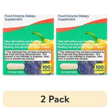 Equate Gas Relief  Prevention Food Enzyme Dietary Supplement 100 Count(2 pacK)