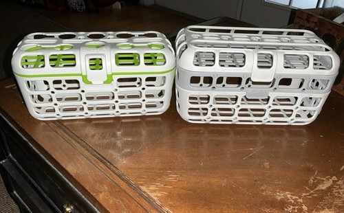 Lot Of 2 Munchkin Baby Drying Rack Dryer Holder Pacifier Spoons Toys Basket