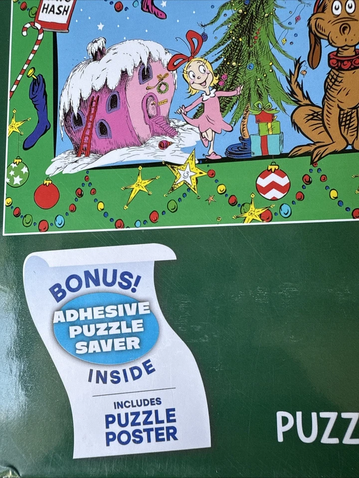 Dr. Seuss The Grinch 3 Puzzle Box Set-300, 500 & 700pcs + Puzzle Saver-Fast Ship - Image 2 of 4