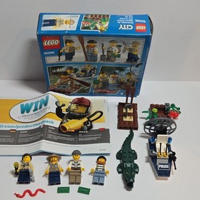 LEGO City Swamp Police Starter Set 60066 78 pcs Box Police Officer Crocodile