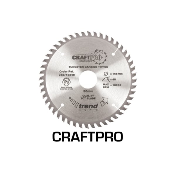 Trend CSB/16548 Craft Pro Saw Blade 165MM X 48T X 30MM