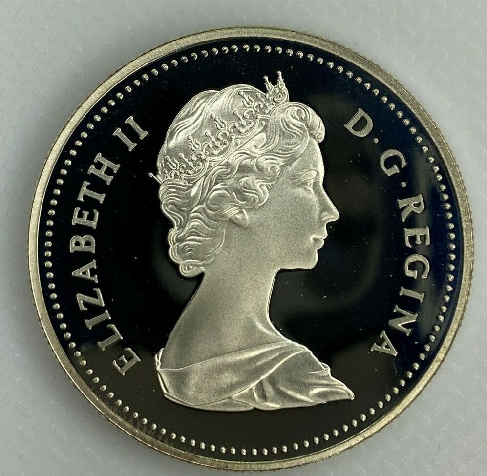 1982 CANADA REGINA CENTENNIAL PROOF SILVER HEAVY CAMEO ONE 1