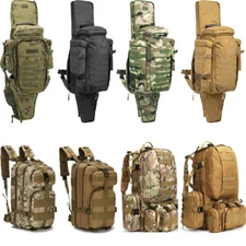 Large Tactical Military Backpack Waterproof Bag Rucksack Hiking Laptop Daypacks