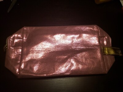 Ipsy Holiday GWP Bag ~ Shiny Purple w/ Gold Strap ''GLAM''