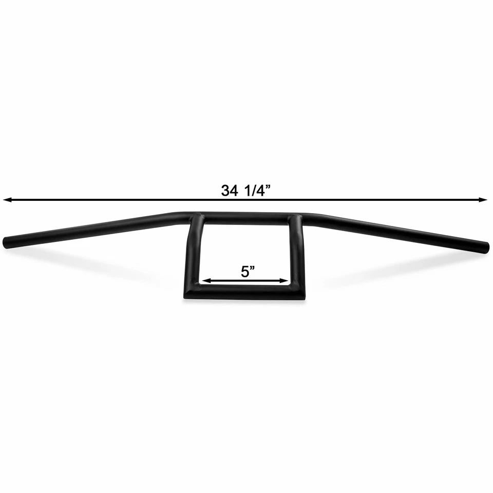 Guidões Cruiser 1" preto para Honda VFR 500 750 800 1000 Interseptor - Imagem 3 de 4