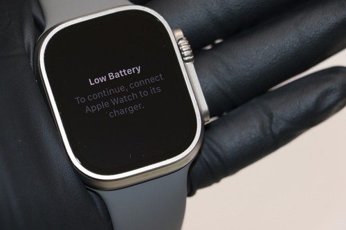 Apple Watch Ultra 1st Gen 49MM Titanium GPS + Cellular W/ Stone Gray Band A2622 - Zdjęcie 12 z 16