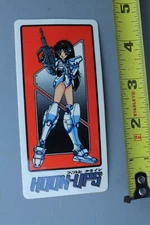 Hook-Ups Skateboards Anime Gun Sexy Girl 90's GB1 Vintage Skateboarding STICKER