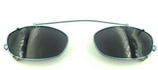 Vintage Firefly Blue Metal Oval Clips Clip-on Sunglasses Eyeglasses Frames