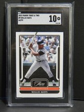2023 Panini Three & Two #9 Willie Mays 64/99 SGC 10 Giants Legend HOF