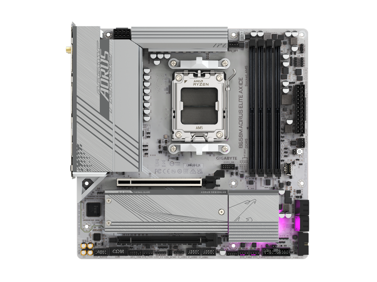 GIGABYTE B650M AORUS ELITE AX ICE AM5 LGA 1718 AMD B650 M-ATX