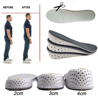 EVA Memory Foam Height Increase Insoles Inserts Air Cushion Shoe Foot Pad Unisex