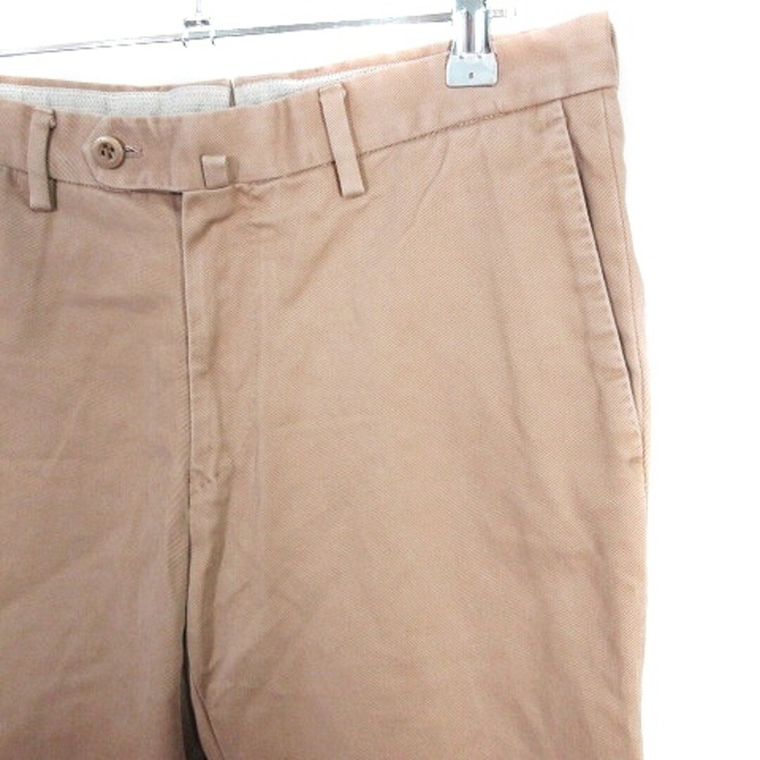 UNITED ARROWS PANTS CHINO ZIP FLY THIN COTTON SOLID COLOR 46 BEIGE 