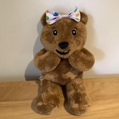 BUILD A BEAR FACTORY CHILDREN IN NEED ADORABLE BLUSH BEAR UK EXCL MAGNETISED PAW