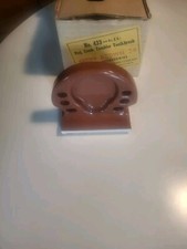 Vintage Tile Ceramic Brown Wall Hanging Toothbrush/Glass Holder New Nos 50s 60s