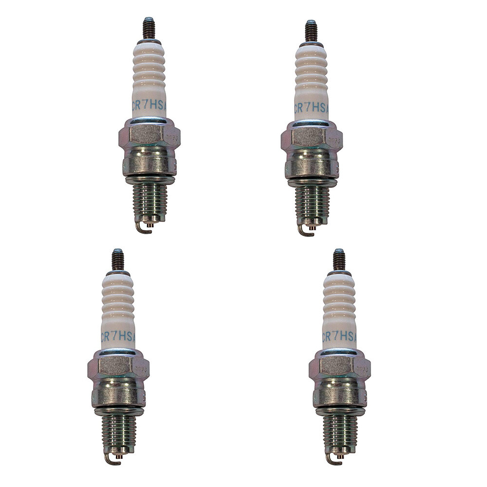 Set of 4 Spark Plugs Fits NGK CR7HSA 4549 Fits Honda Fits Suzuki Fits Kawasaki
