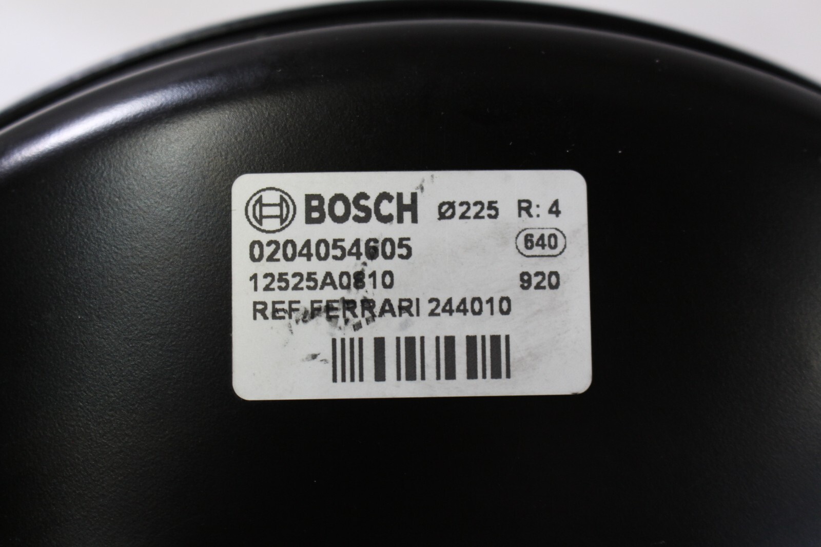 Ferrari 458, 488, Power Brake Booster w/Master Cylinder, Dmg, Used, P/N 244010
