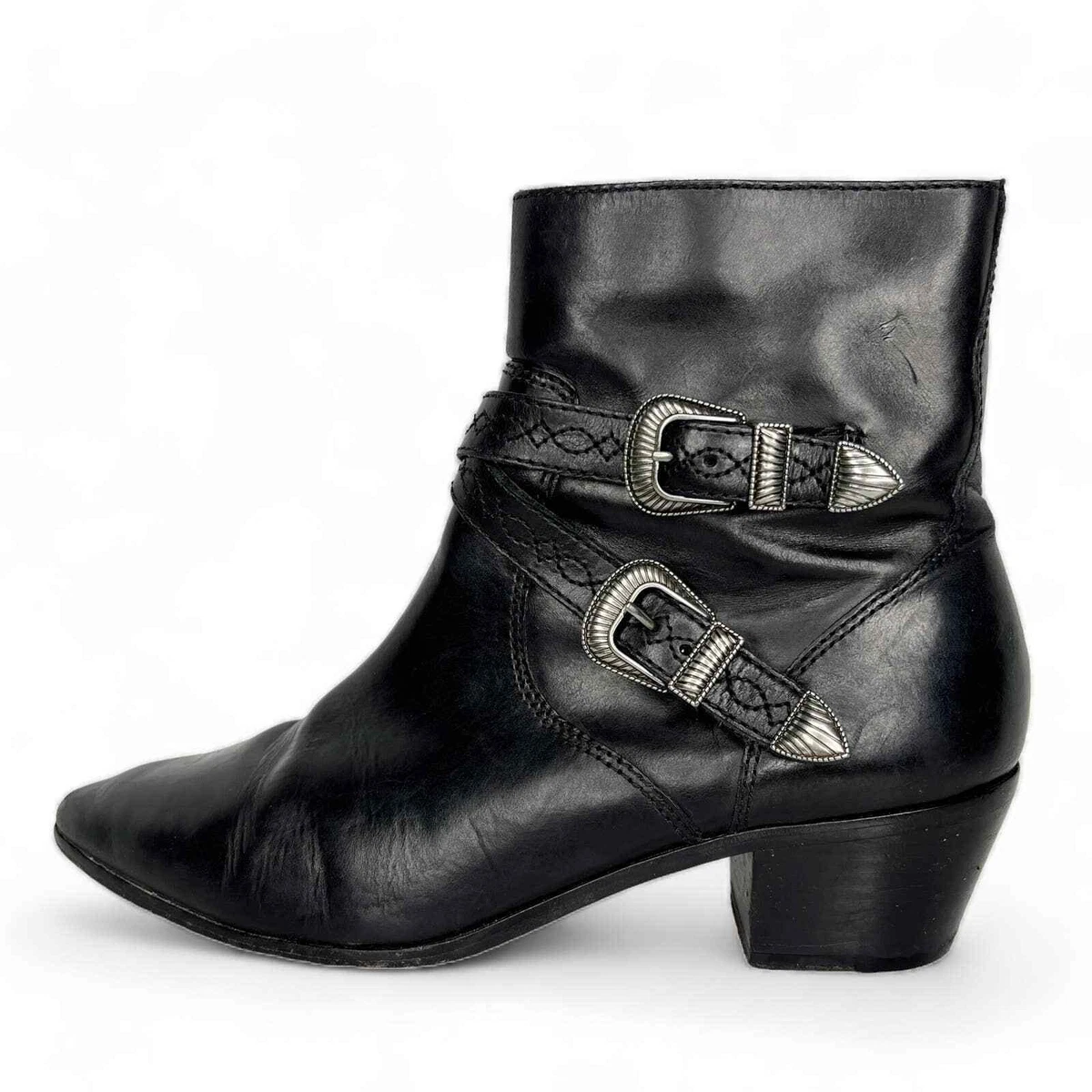 Frye ellen shop buckle short boot