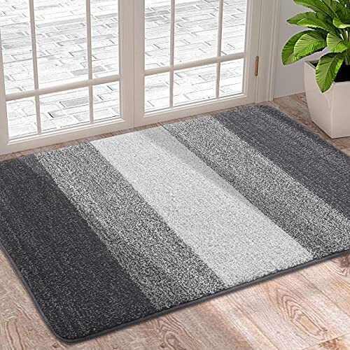 Door Mats Indoor, Machine Washable Soft Doormats, Dirt Trapper Door Mat