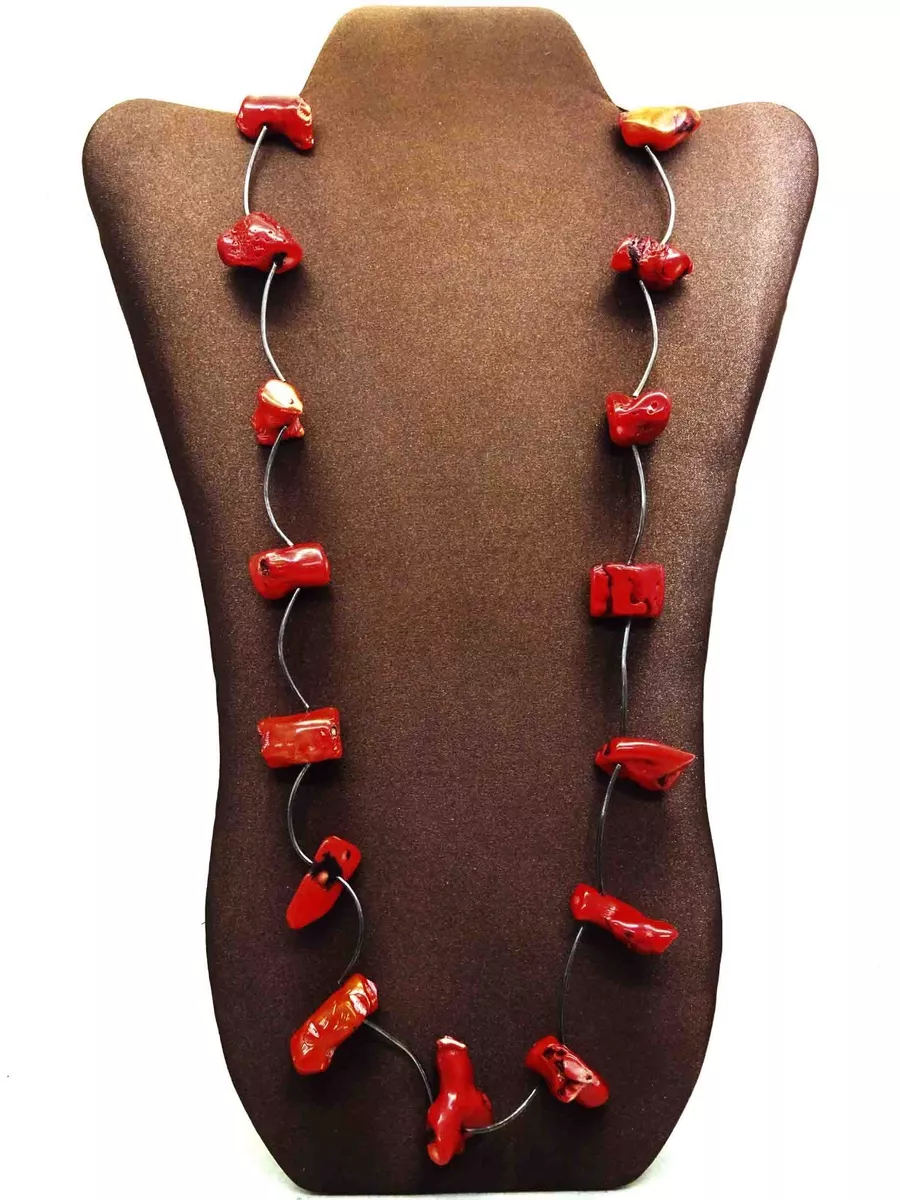 Fire coral necklace sale