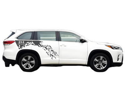 #ad Graphic Mud Splash Car Sticker For Toyota Highlander Off Road Side Door Decals $66.99