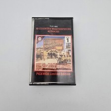 40 Country Music Masterpieces Vol 1 Cassette tape 1978 Audio Cassette Music tape