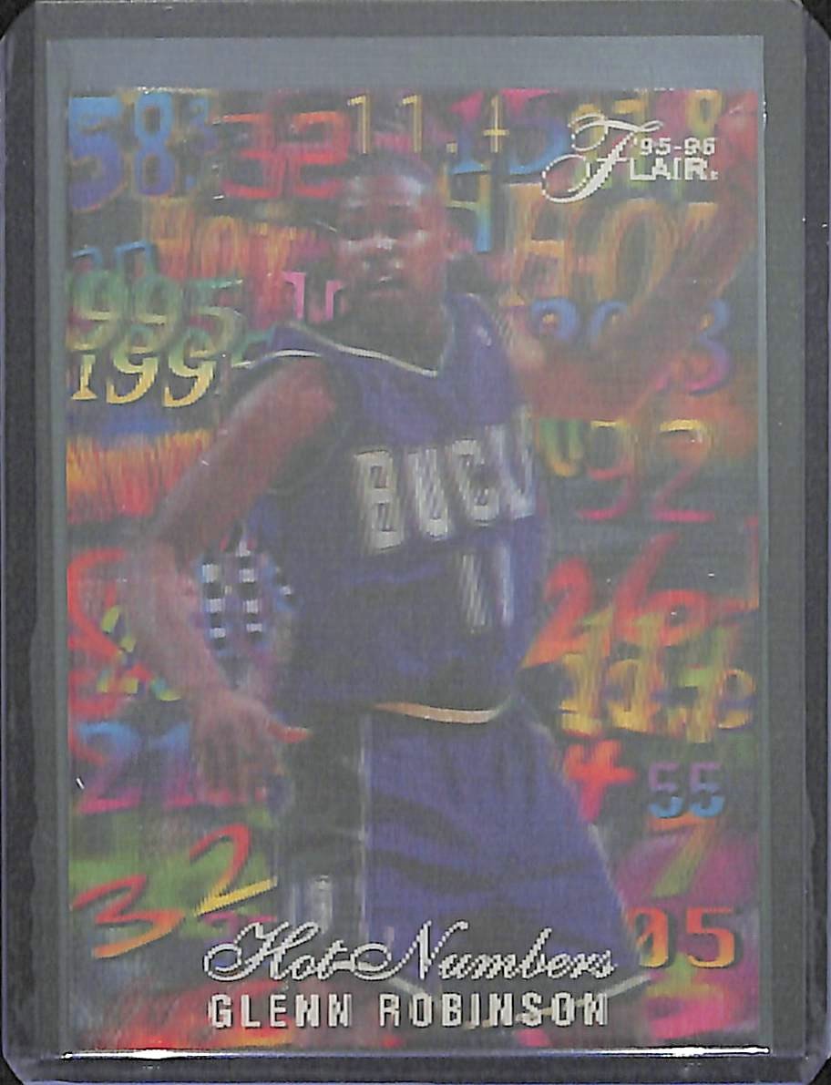 1995-96 Flair Hot Numbers No 12 Glenn Robinson