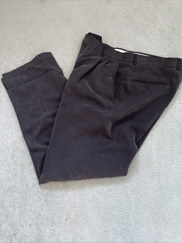 Pronto Uomo Men’s Charcoal Grey Dress Pants/ Size 33”