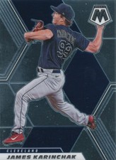 James Karinchak 2021 Panini Mosaic #115 Cleveland Indians Card