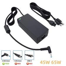 45W/65W For HP Charger Probook Stream AC Adapter Power Supply Blue Tip 4.5 3.0mm