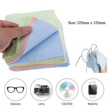 Microfiber Mixed Color Screen Camera Lens Glasses Square Cleaning Cloth