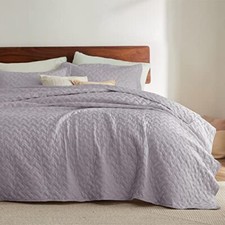 Queen Quilt Bedding Set - Lightweight Summer Quilt Queen / Full 11 - Purple