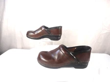 Dansko XP Dark Brown Leather Comfort Clogs Shoes Womens Size EUR 40 US 8.5