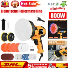 Profi Auto Poliermaschine Polierer Poliergerät Schleifmaschine 125mm Politur Set