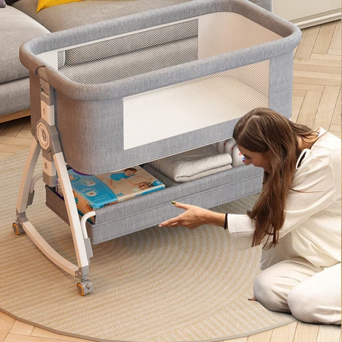 Baby Bedside Crib Sleeper Bassinet Safe Co-Sleeping Storage Bag Easy install - Picture 8 of 20