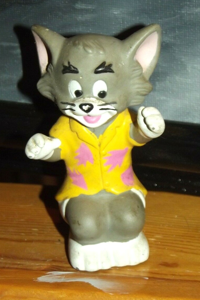 1989 Vintage Tom & Jerry Tom Cat Cartoon Character Toy Play Figure