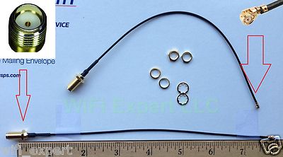2X 8  1.37 IPEX to SMA Female Connector WiFi Pigtail Cable Antenna 20cm Long USA