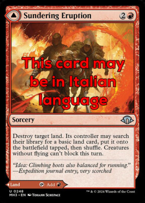 MTG SUNDERING ERUPTION FOIL EXC - ZERREISSENDER AUSBRUCH 248 - MH3 - MAGIC