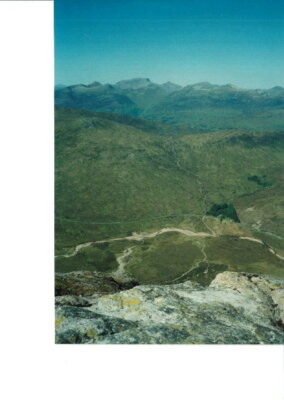 Foto 6x4 Nevis vom Buachaille Stob Dearg Wolkenloser Himmel und Boden t c1998